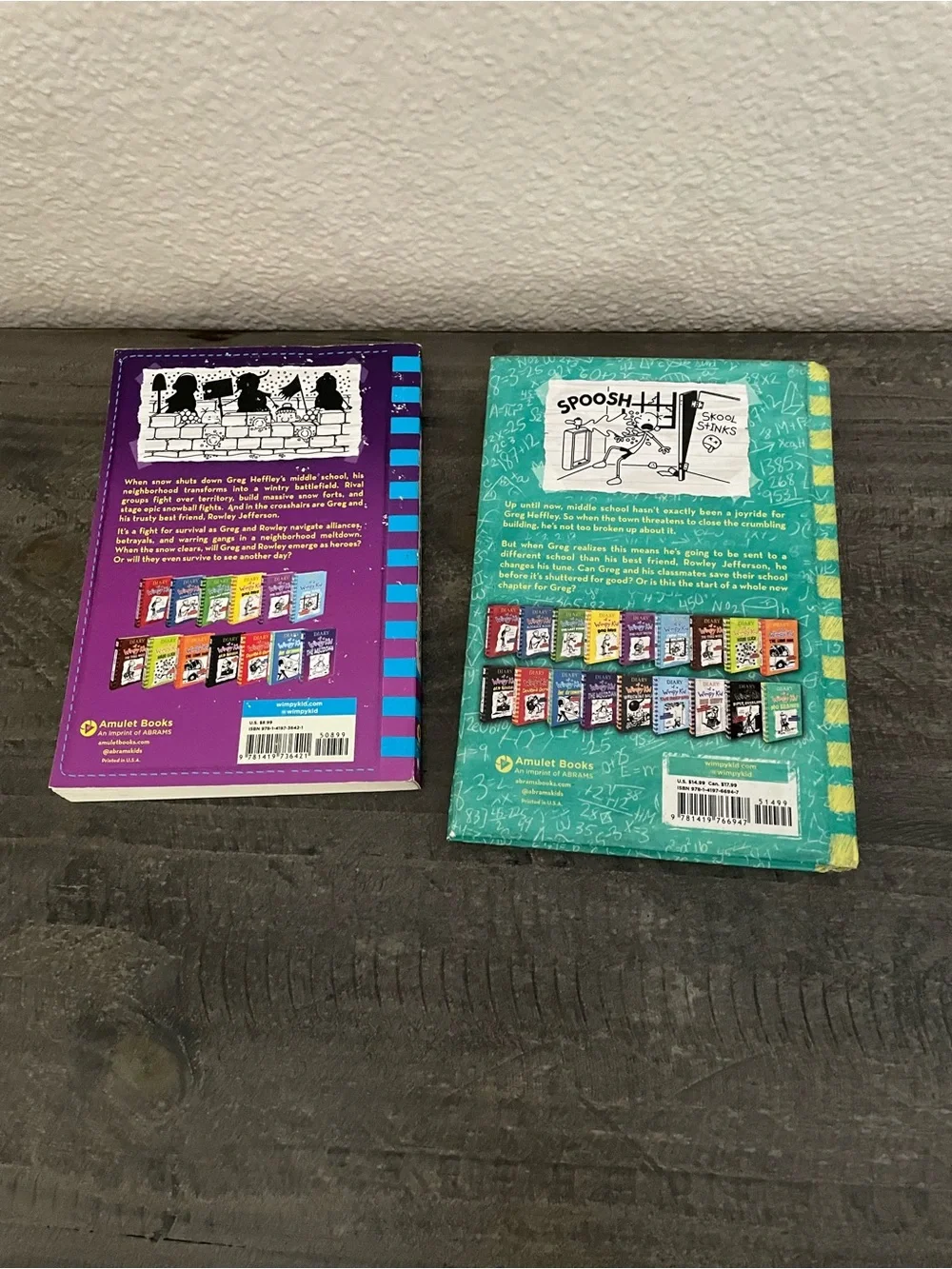 Diary of a Wimpy Kid Book Bundle - Purple & Teal Covers